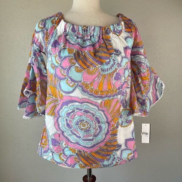 NWT Trina Turk Blouse Top Size S - Picture 1 of 7